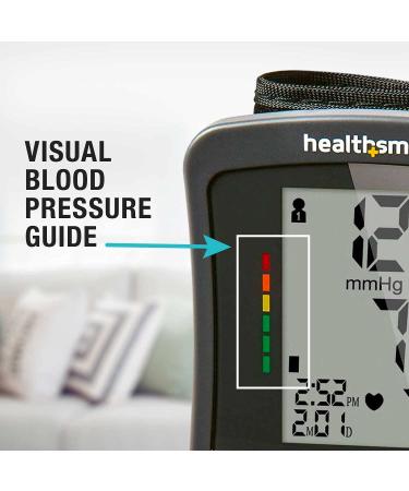 HealthSmart Digital Blood Pressure Monitor with Automatic Upper Cuff - FSA & HSA Eligible, Stores 120 Readings for 2 Users, Pulse Rate & Irregular Heartbeat Display - Buy Online on GoSupps.com