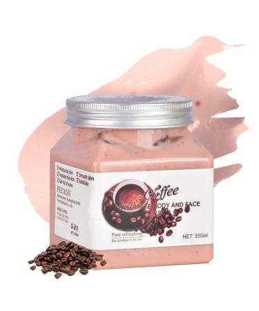 Body Scrub Exfoliator - Face Scrub - Coffee Moisturizing Exfoliating Body Scrub - Cleansing Skin - Lightening Dark Spots - Firming Skin - Even Skin Tone - Easy to Absorb - Formula Friendly