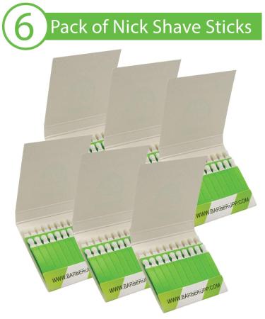 BARBERUPP Styptic Stick 6-Pack - Stops Bleeding for Razor Nicks - Sanitary Shave Accessories for Men & Women - Ideal for Barbers and Personal Use - Buy Online on GoSupps.com