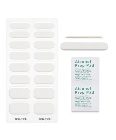 JMEOWIO White Gel Nail Foils - Self-Adhesive UV Curing Nail Stickers for Stunning Nail Designs | International Shipping Available - Buy Online on GoSupps.com