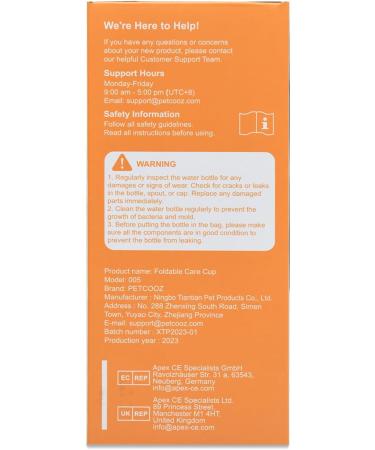 Petcooz 550ml Foldable Dog Drinking Bottle - Portable Water Bottle for Dogs & Cats - Ideal for Hiking & On-the-Go Hydration - Buy Online on GoSupps.com