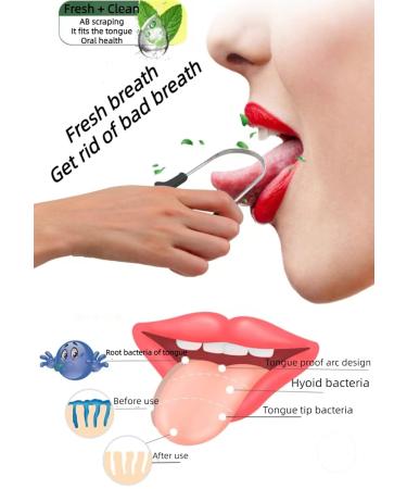 Metal Tongue Scraper (2 Pack) with Case for Adults, Men, Women & Children - Oral Care Tool to Reduce Bad Breath - Buy Online on GoSupps.com