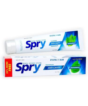 Buy Spry Peppermint Anti-Cavity Xylitol Toothpaste Pack of 2 - Non-GMO Paraben-Free Natural Ingredients | 5 oz - Buy Online on GoSupps.com