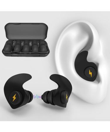 6Pairs Noise Cancelling Ear Plugs Ear Plugs for Sleeping Noise Cancelling Comfortable Silicone Sound Blocking Earplugs Reusable Earplugs for Noise Reduction Concert Work&Sound Reduction 25dB-35db