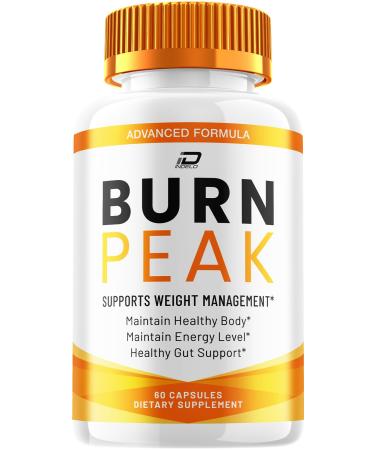 Burn Peak Capsules BurnPeak Natural Blend Advanced Formula 800MG Dietary Supplement Maximum Strength (1 Pack - 60 Capsules)