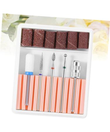 VINTORKY 1 Set nail drill tool nail bits electric nail file drill bits Nail File Bits nail drill bits for acrylic nail polish tools Cuticle Drill Bit nail drill heads manicure Grinding head 6.5x5.5cm Pink - Buy Online on GoSupps.com