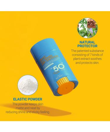 SCINIC Airy Sun Stick SPF50+ PA++++ 0.88oz - Strong UV Protection | Lightweight Korean Skincare - Buy Online on GoSupps.com