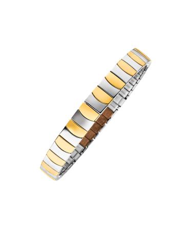 Magnetix wellness flexi magnet hard tab Classix I magnetic jewelry bicolor gold/silver high-glossy I always fits even with swollen wrists