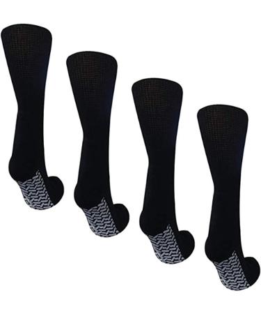 Nobles Assorted Black Diabetic Anti Skid Hospital Gripper Socks - 9 Pairs (Size 10-13), Ideal for Adults Men and Women - Buy Online on GoSupps.com
