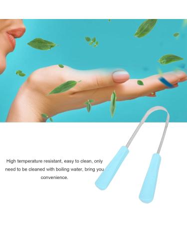 Stainless Steel Tongue Scraper - Portable Oral Care Tool for Fresh Breath | Tongue Cleaning Kit for Adults & Children with Storage Bag - Buy Online on GoSupps.com