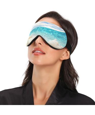 Summer Beach Starfishes Sleep Mask | Adjustable Eye Shade Cover for Men and Women - Buy Online on GoSupps.com