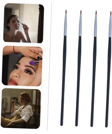 Baluue 4pcs Fine Eyeliner Brush Make up for Face Eyebrow Liner Brush Eye Tool Brush Black Fiber - Buy Online on GoSupps.com
