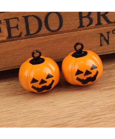 Pumpkin Cat Collar Bell Set - Halloween Accessory for Spooky Pets (Orange, 10pcs) - Buy Online on GoSupps.com