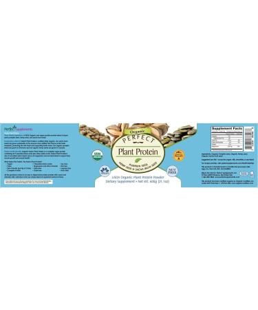 Perfect Supplements Plant Protein Powder 600g - Pumpkin Seed, Hemp Seed & Sacha Inchi - Buy Online on GoSupps.com