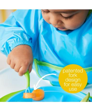 Uniquely Designed Toddler Cutlery Set in Pistachio - Fork and Spoon Combo - Buy Online on GoSupps.com