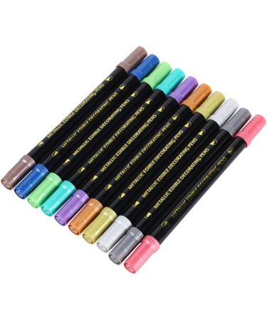 Food Coloring Pens Color Double Sided Edible Food Coloring Marker with Fine and Thick Tip Food Grade Marker Green - Buy Online on GoSupps.com