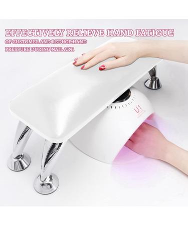 Pasuihcay Hand Rest Pillow Leather Nail Hand Cushion Manicure Pillow for Salon Home Use Nail Art Hand Cushion White - Buy Online on GoSupps.com