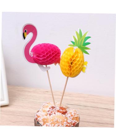 Warmhm 40pcs Cake Picks Baby Shower Cake Toppers Dessert Toppers Cupcake Party Picks Wedding Cupcake Toppers Food Party Picks Birthday Cake Decoration Bamboo 3d Plug in Dessert Table - Buy Online on GoSupps.com