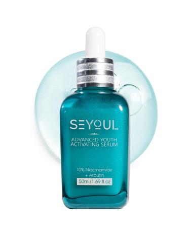 Advanced Youth Rejuvenating Serum with 10% Niacinamide + Arbutin Brightening & Dark Spot Treatment 50ml