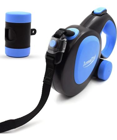 ARMALTRD 8m Retractable Dog Lead | Heavy Duty 360 Extendable Leash for Large Dogs | Tangle-Free Bungee Leash for Small to Medium Pets - 26.4 FT Blue - Buy Online on GoSupps.com