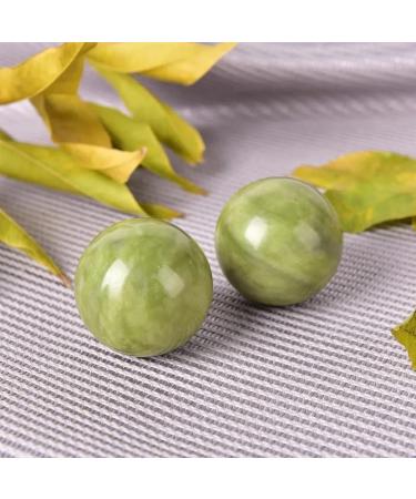BLBTEDUAMDE 2-Piece Natural Jade Massage Balls for Hand & Wrist Exercise | Stress Relief Solid Balls Pair - Buy Online on GoSupps.com