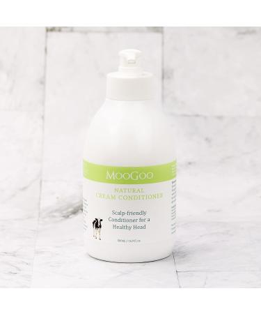 MooGoo Cream Conditioner - Gentle Moisturizing Formula for Sensitive Scalps and Dry Hair - Suitable for All Ages and Hair Types - Men and Women - Buy Online on GoSupps.com