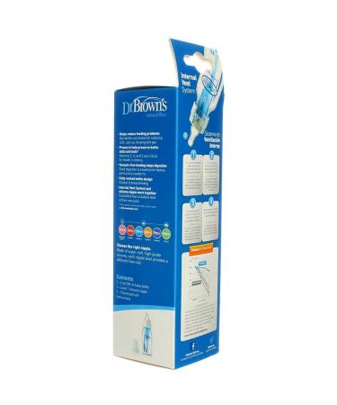 Dr. Brown's Natural Flow Level 1 Baby Bottle - 4 oz (0+ Months) - Anti-Colic - Buy Online on GoSupps.com