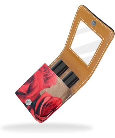Buy Leather Lipstick Case & Organizer with Mirror - Mini Lipstick Holder Bag | International Shipping Available - Buy Online on GoSupps.com