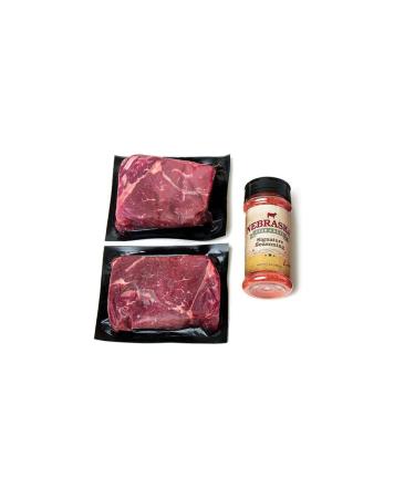 Nebraska Star Beef Aged Angus Top Sirloin, All Natural Hand Cut and Trimmed with Signature Seasoning, Gourmet Steak Gifts Delivered to Your Door, Premium Value, 3 Piece Set, 25oz