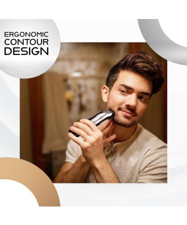 Wahl Canada Rechargeable Beard Trimmer All You Need for Beard & Stubble Men Grooming beard trimmer with ergonomic contour design and soft touch elements for easy grip - Model 3243 - Buy Online on GoSupps.com