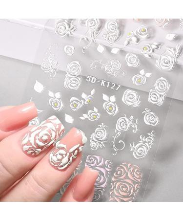 Nail Stickers - Cute 3D Self-Adhesive Nail Decals for DIY Nail Art - French Nail Tattoos for Women, Girls, Kids - Luxury Nail Decorations with Flowers, Leaves, Animals - Designer Nail Art Supplies - Buy Online on GoSupps.com