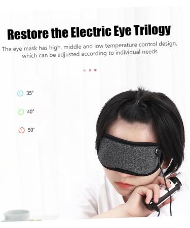 GLEAVI 3 Sets Heated Silk Eye Masks - Electric Sleep Eye Cover & Travel Blindfolds for Ultimate Comfort - Buy Online on GoSupps.com