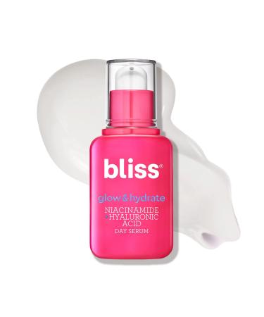 Bliss Glow and Hydrate Day Serum Replenishing and Hydrating Face Serum with Niacinamide Hyaluronic Acid and Vitamin E Clean Cruelty-Free Paraben Free Vegan 30 ml