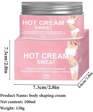  JPSDOWS Anti-Cellulite Cream | 100ml Slimming Anti-Cellulite Massage | Weight loss belly fat burner for women and men natural plant-based ingredients - Buy Online on GoSupps.com