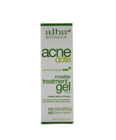 Alba Botanica Acne Dote Invisible Treatment Gel Oil-Free 0.5 oz (14 g)