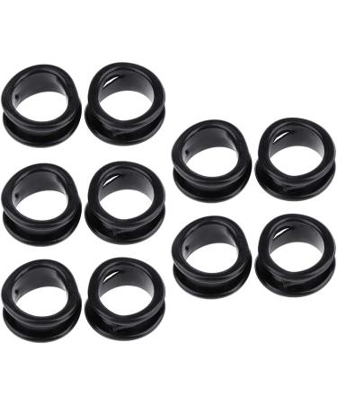 shamjina Pack 10 Pieces Rubber Hair Salon Shears Scissors Finger Rings Grips Inserts - Black as described - Buy Online on GoSupps.com