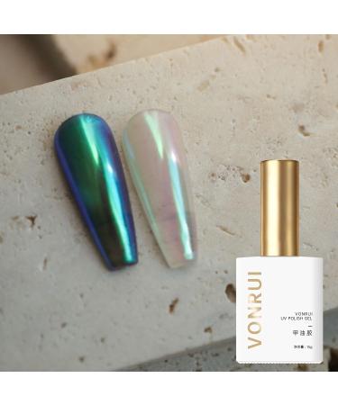 Vonrui 1 Bottle Chrome Gel Nail Polish Pearl Iridescent Gel Nail Polish Soak Off Mermaid Aurora LED UV Nail Gel Polish - Buy Online on GoSupps.com