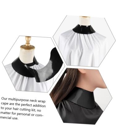 FOMIYES Black Hair Dye & Makeup Cape Silicone Neck Wrap Guard for Hair Cutting & Barber Use - Buy Online on GoSupps.com