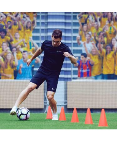 9 Inch Plastic Traffic Cones for Sports Training and Events - Set of Agility Cones for Football, Basketball, Soccer, Skating Drills - Indoor & Outdoor Field Marker - Buy Online on GoSupps.com