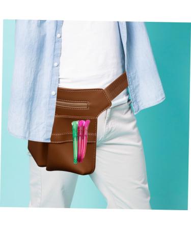 Fomiyes Vintage Leather Tool Set & Apron - Stylish Hairdressing Bag 25x19cm Khaki Storage Pocket - Buy Online on GoSupps.com