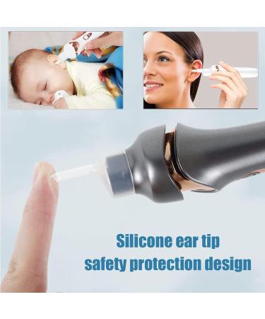 Chargeable LED Earwax Removal Tool | Electric Ear Cleaner for Adults & Kids - Black - Buy Online on GoSupps.com