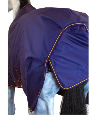 Marengos by Bucas Winter Blanket 1200D | Waterproof & Breathable Irish Turnout | Blue/Orange 125cm (100g/m Filling) - Shop Internationally - Buy Online on GoSupps.com
