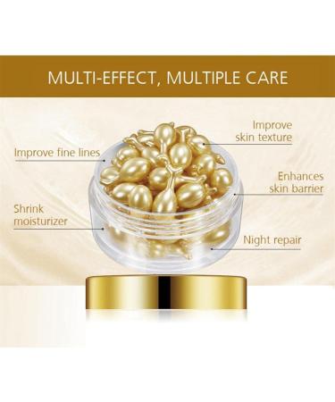 Advanced Vitamin C Serum Hyaluronic Essence Capsules Skin Care Cream Moisturizer For The Face Reduces Wrinkles Fine Lines Aging - Buy Online on GoSupps.com