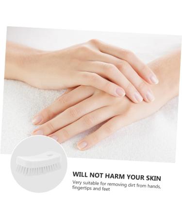 POPETPOP Nail Brush Nail Cleaning Brush Nail Scrubber Sink Scrubber Fingernail Brush Shoes Cleaner Cleaning Scrubber Fingernail Scrub Nail Tool White Manicure Polypropylene 11.5x5cm White - Buy Online on GoSupps.com