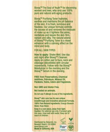 Purifying Anti-Aging Facial Toner | Natural Vegan Cruelty-Free | Soothes & Tones Skin - Buy Online on GoSupps.com