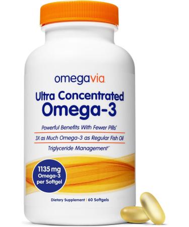 OmegaVia Ultra Concentrated Omega-3 60 Softgels