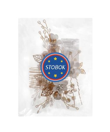Gold Wedding Hair Comb | Pearl & Rhinestone Bridal Hair Accessories | Elegant Bridal Jewelry for Bride & Bridesmaid - Buy Online on GoSupps.com