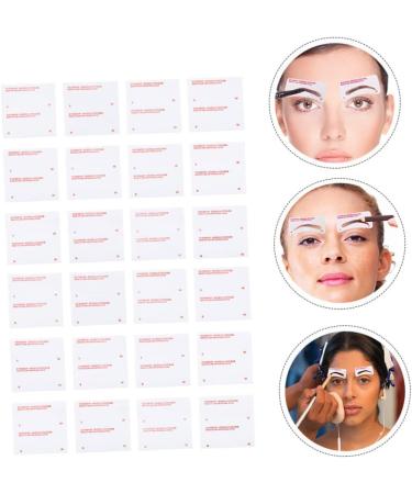 Beavorty Eyebrow Pencil Eyebrow Makeup Template 384 pcs Women Disposable Auxiliary Eyelash Tool Cards Eyebrow Assistant Grooming Kits Brow Makeup Stencil 1 count (Pack of 1) Whitex4pcs - Buy Online on GoSupps.com