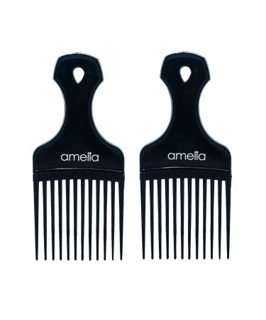 7in Plastic Pick Comb, pack of 2