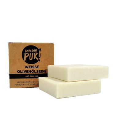 Ibinpur White Olive Oil Soap - Natural 10x90g (5x Double Packs) for All Skin Types Perfume & Allergen-Free Eco-Friendly Packaging - Buy Online on GoSupps.com